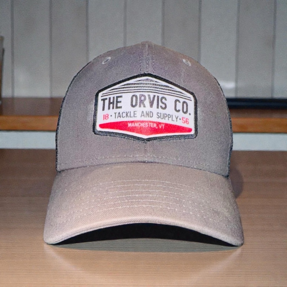 The Orvis Co Tackle & Supply Fishing Patch Hat Cap Trucker EUC